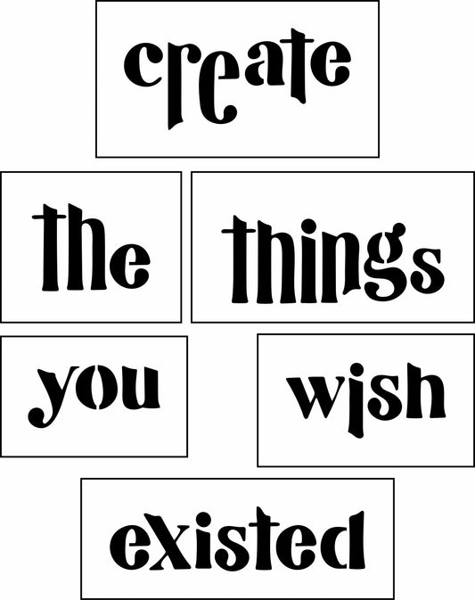 Create The Things Sign Bar Kit | JRV Stencil Designed by Debi from Debi's Design Diary