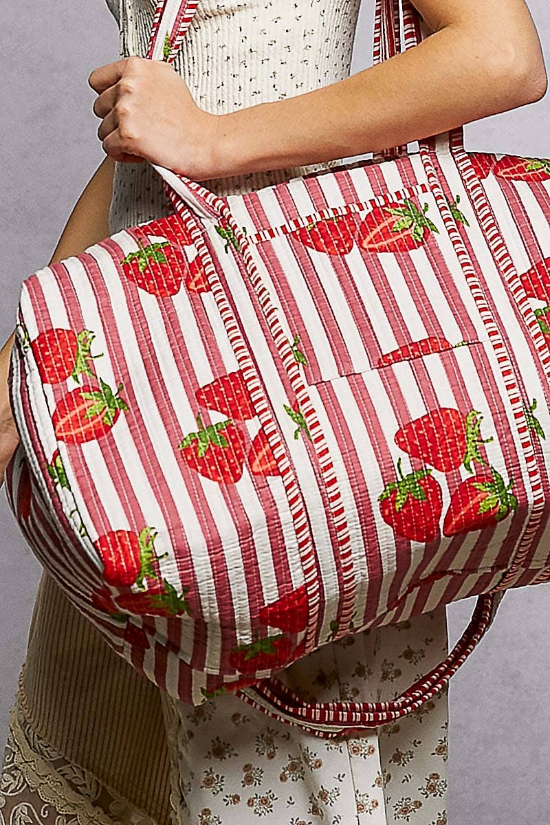 Quilted oversized Duffle
