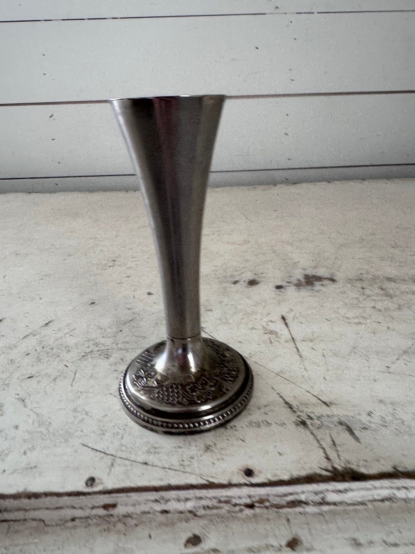 Vintage Silver plate bud vase