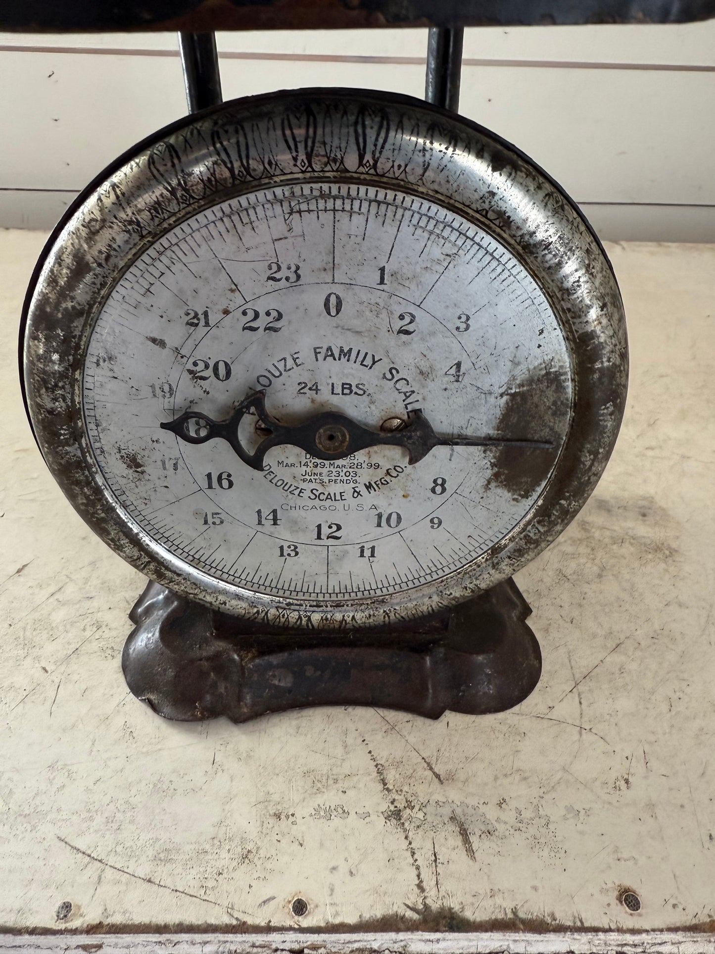 Pelouze Family Scale Mfg Co Chicago antique 24 lbs