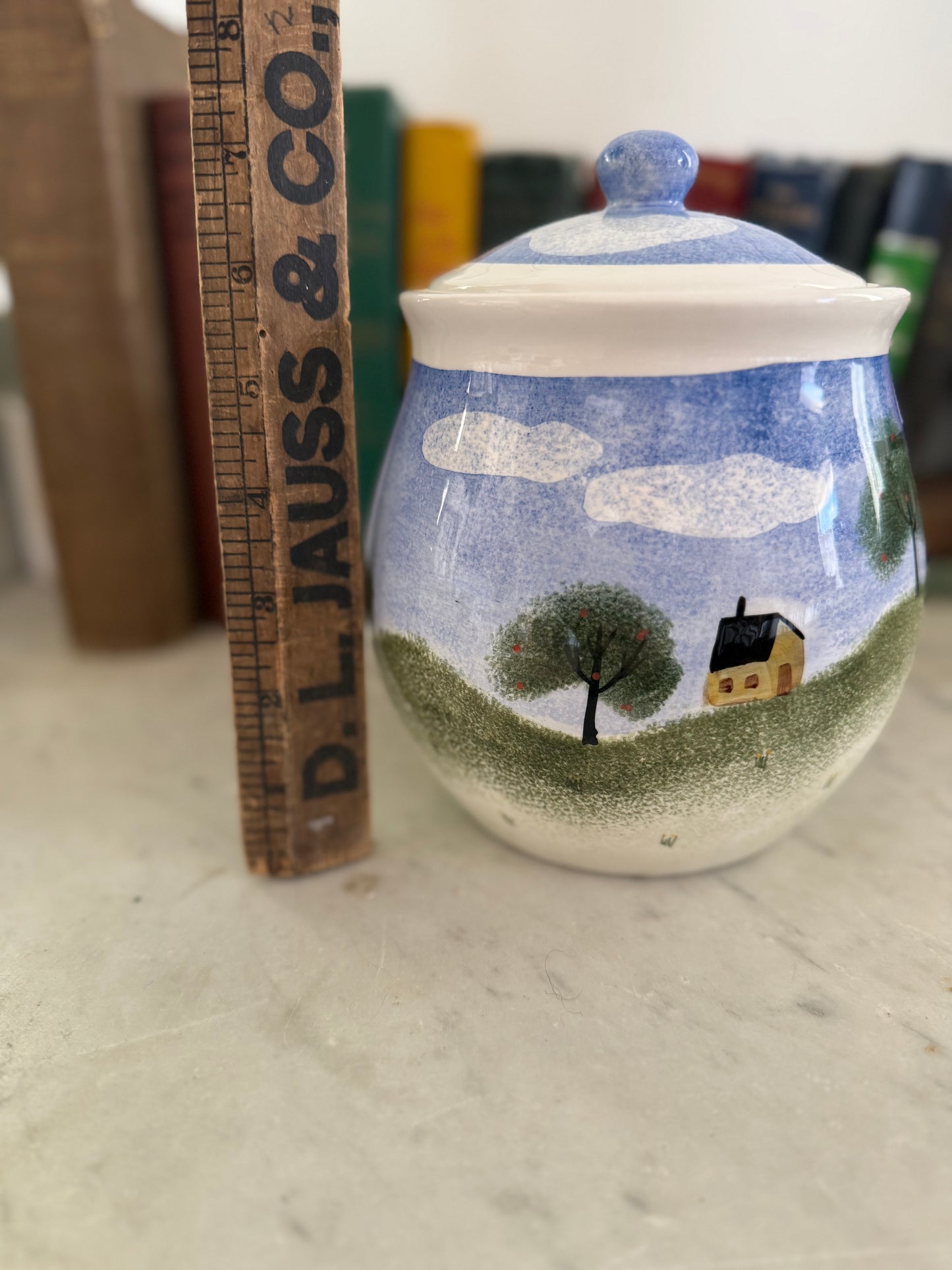 Vintage Folkcraft Countryside Canister