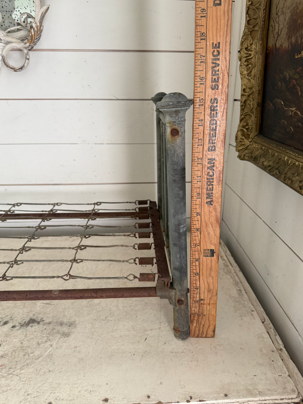 Antique Victorian doll bed