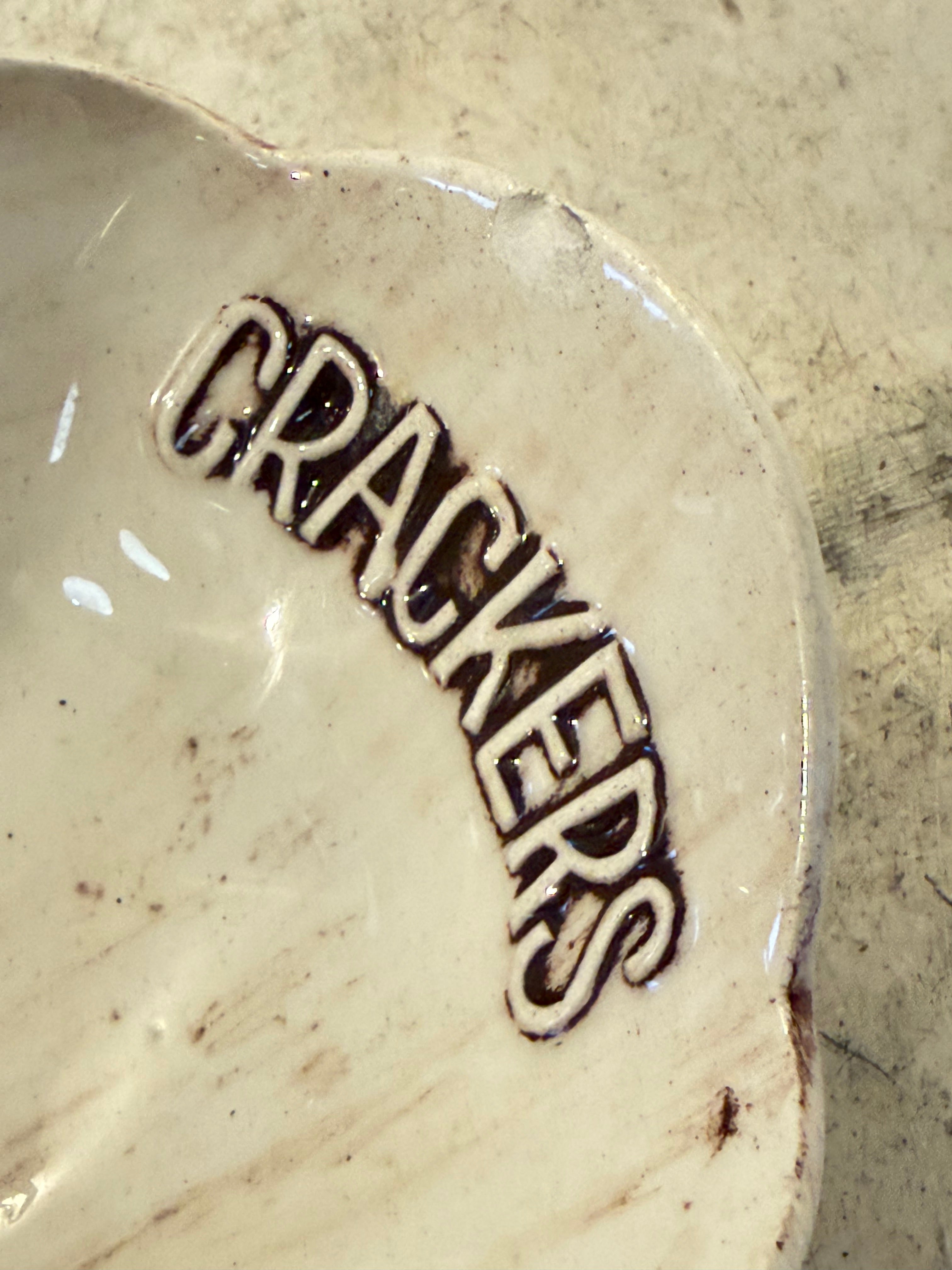Vintage Treasure Craft USA Cracker Serving Bowl Dish - has small chips