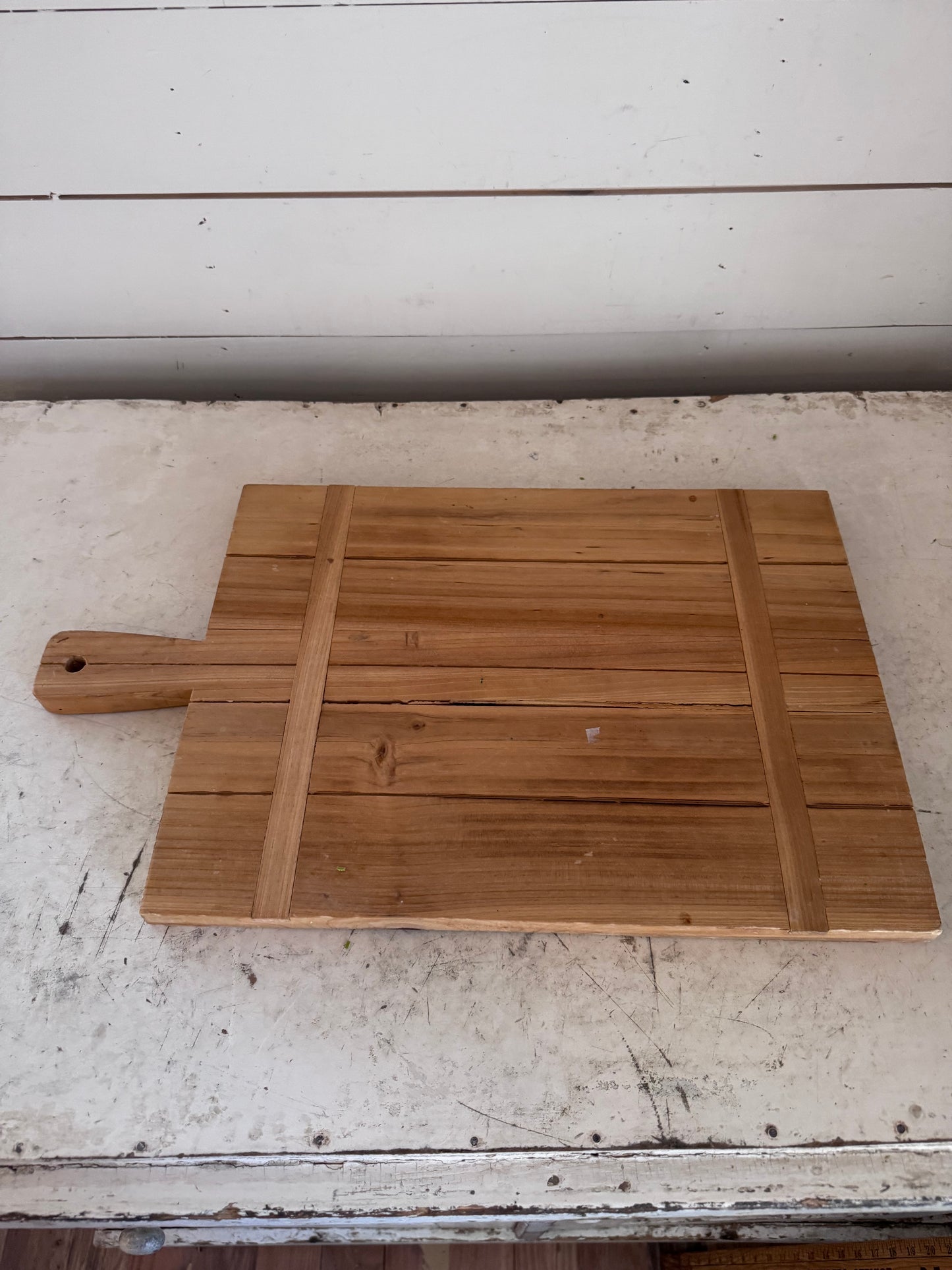 Rectangle wood Charcuterie / Cutting Board - as is rustic