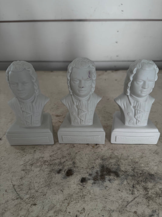 Bach Music Composer mini Statue sold individually -will get painted copper