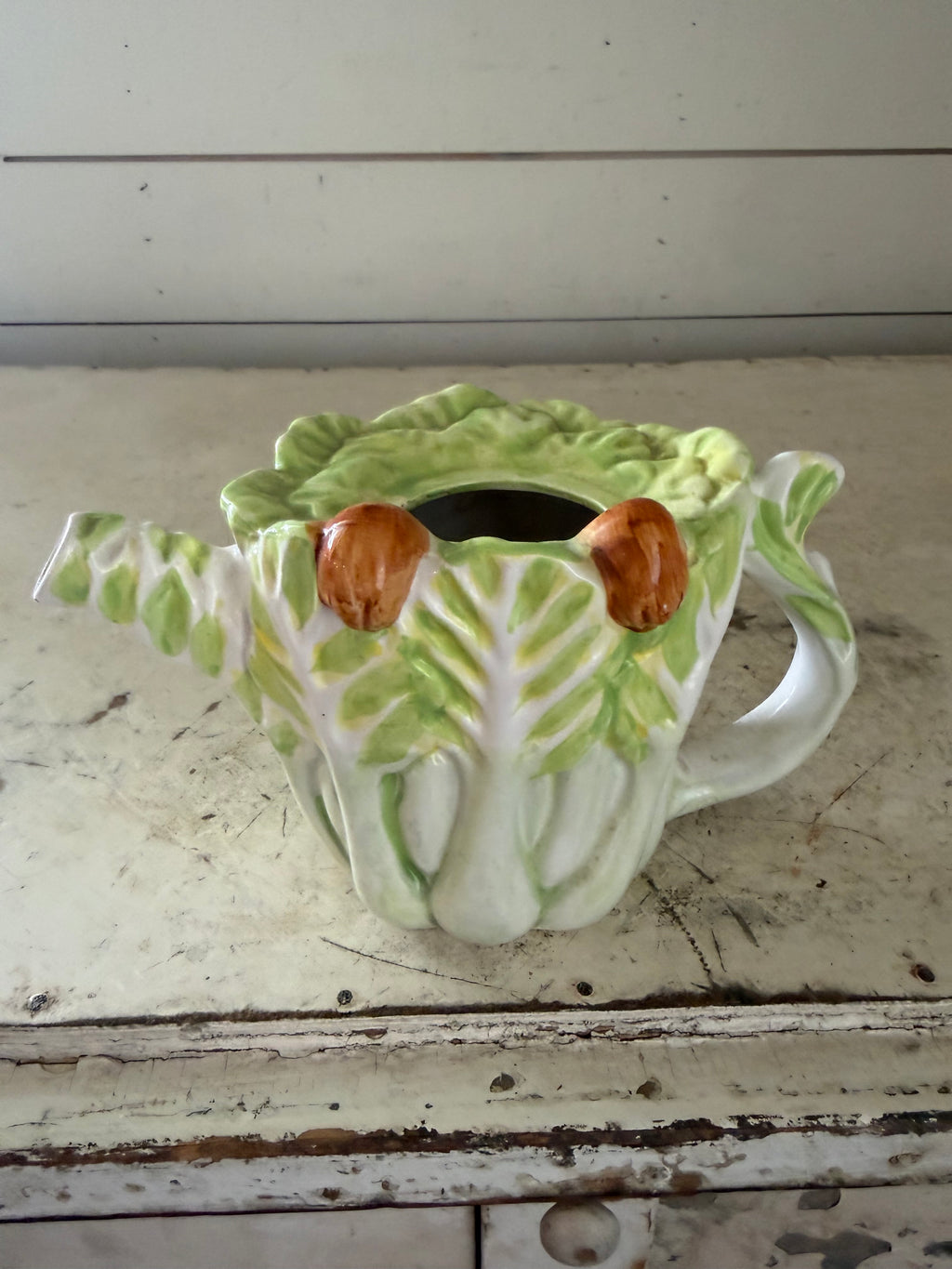 Ceramic Cabbage teapot Planter Maddix of California