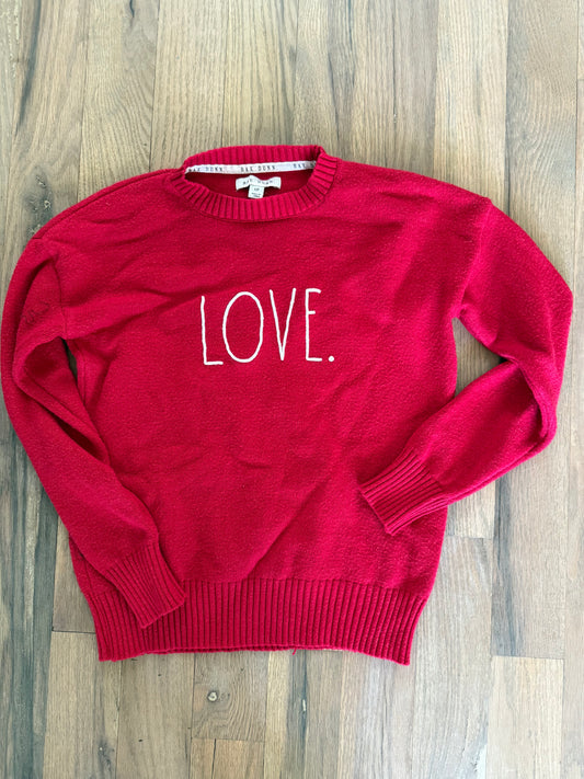 Small Rae Dunn Love Sweater
