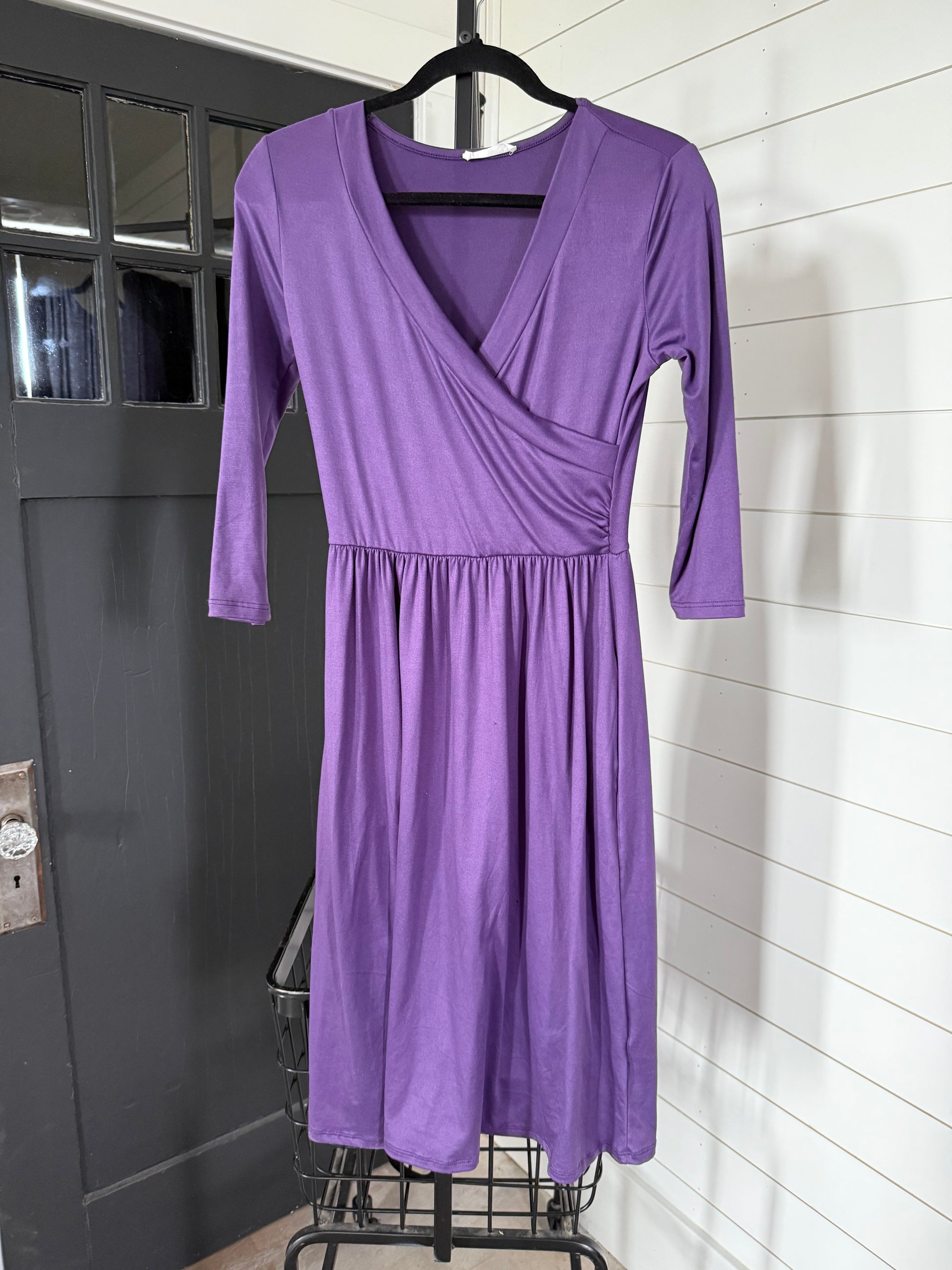Small Purple Wrap Dress Small Purple Wrap Dress