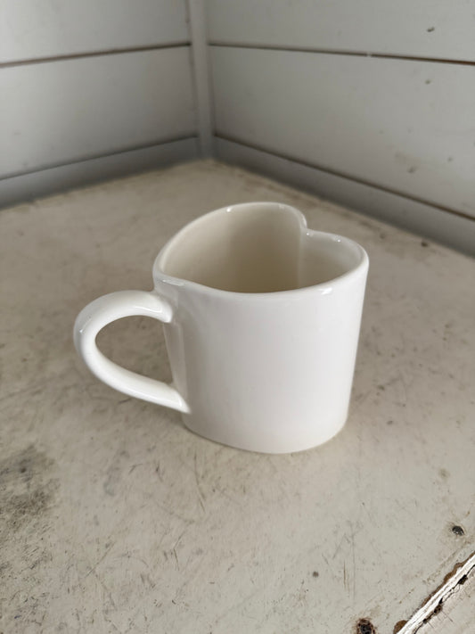 Pottery Barn Heart Mug
