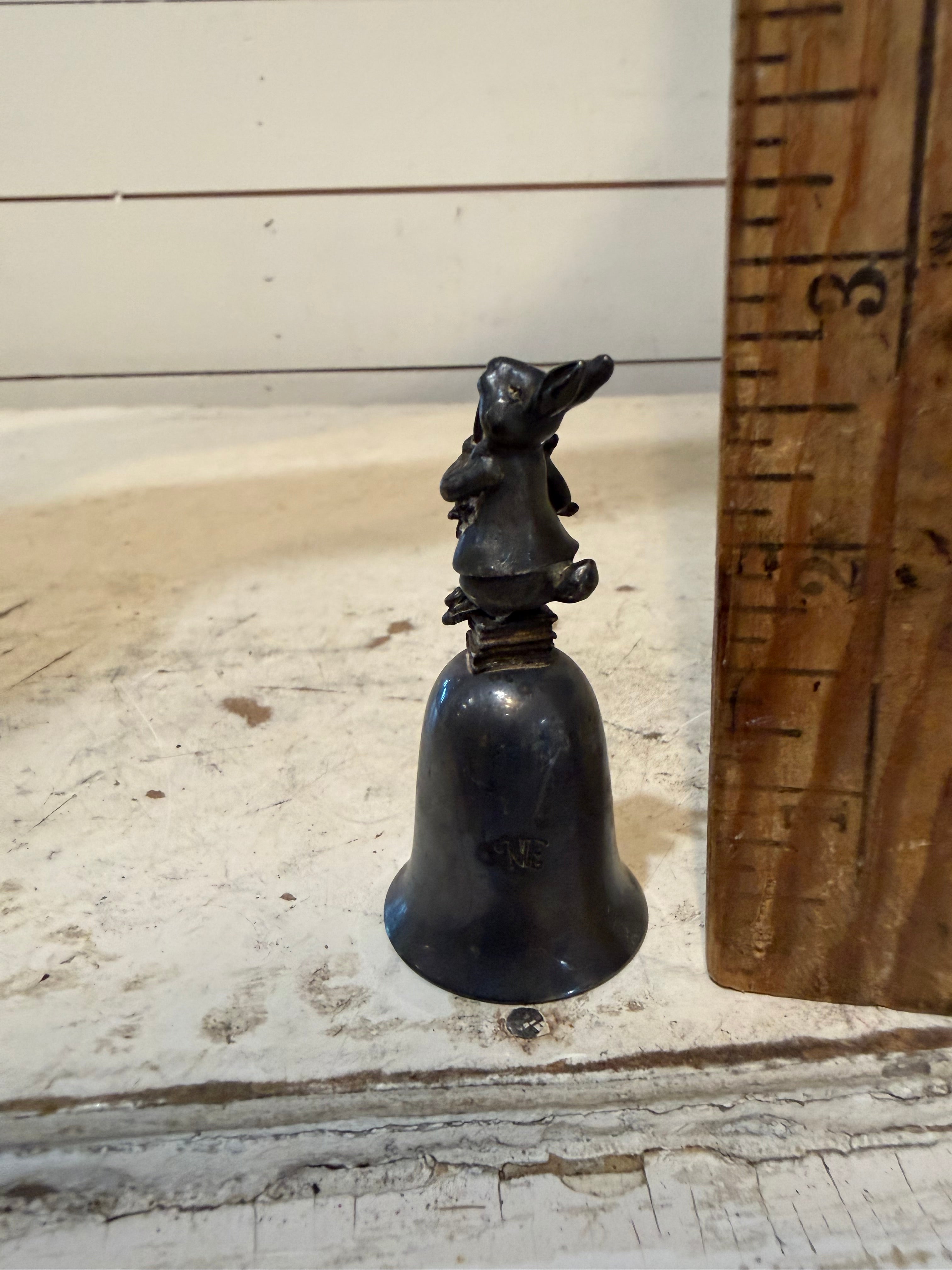 Vintage metal Bunny bell