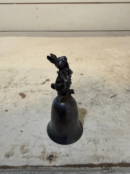 Vintage metal Bunny bell
