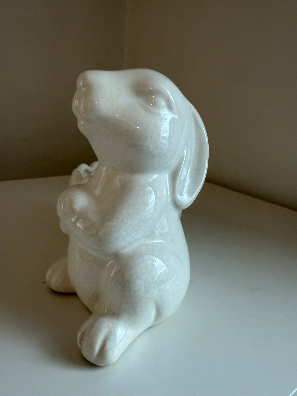 Bunny with egg planter