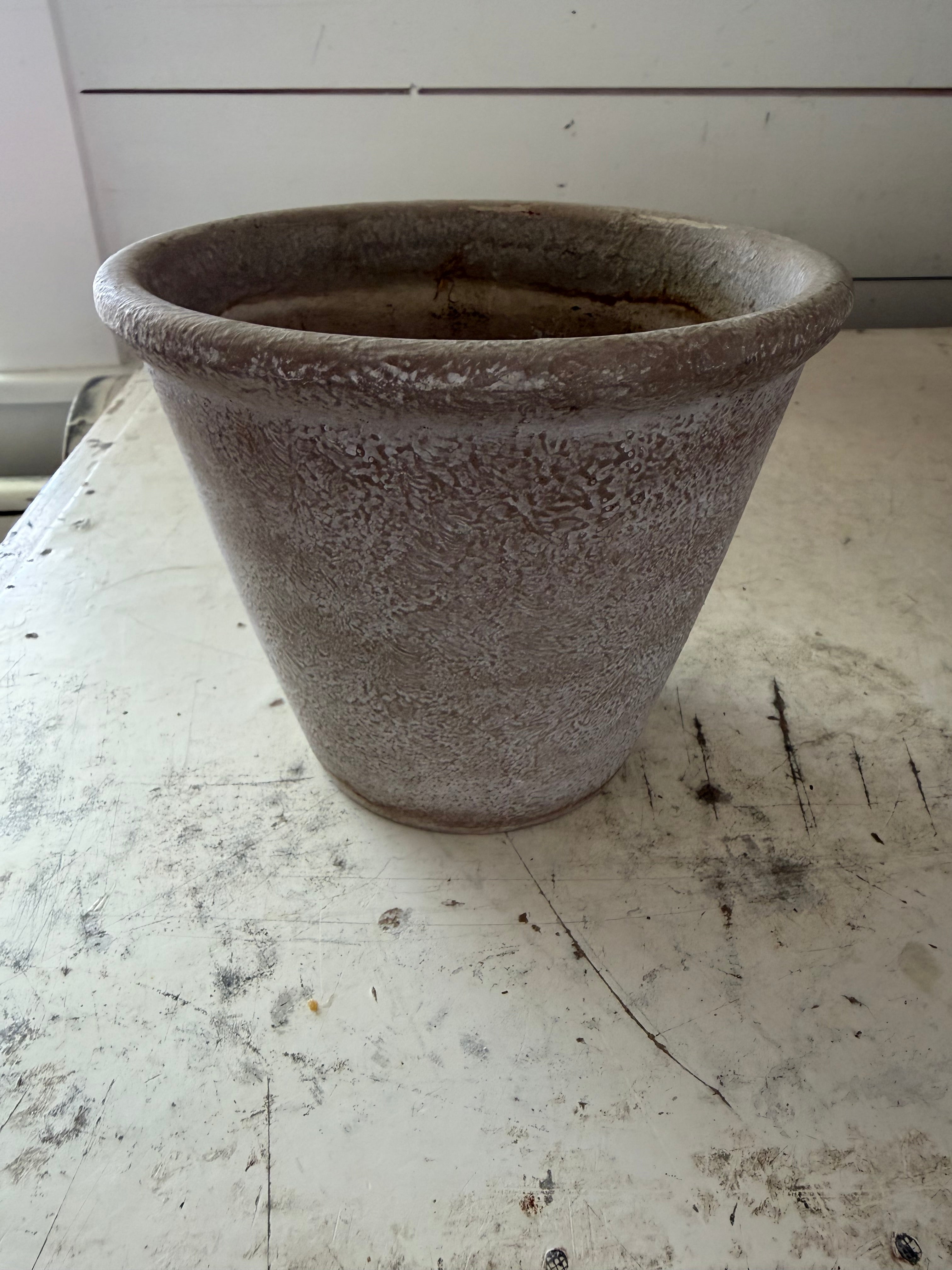 Terracotta Planting Pot In Gray - Sold Individually