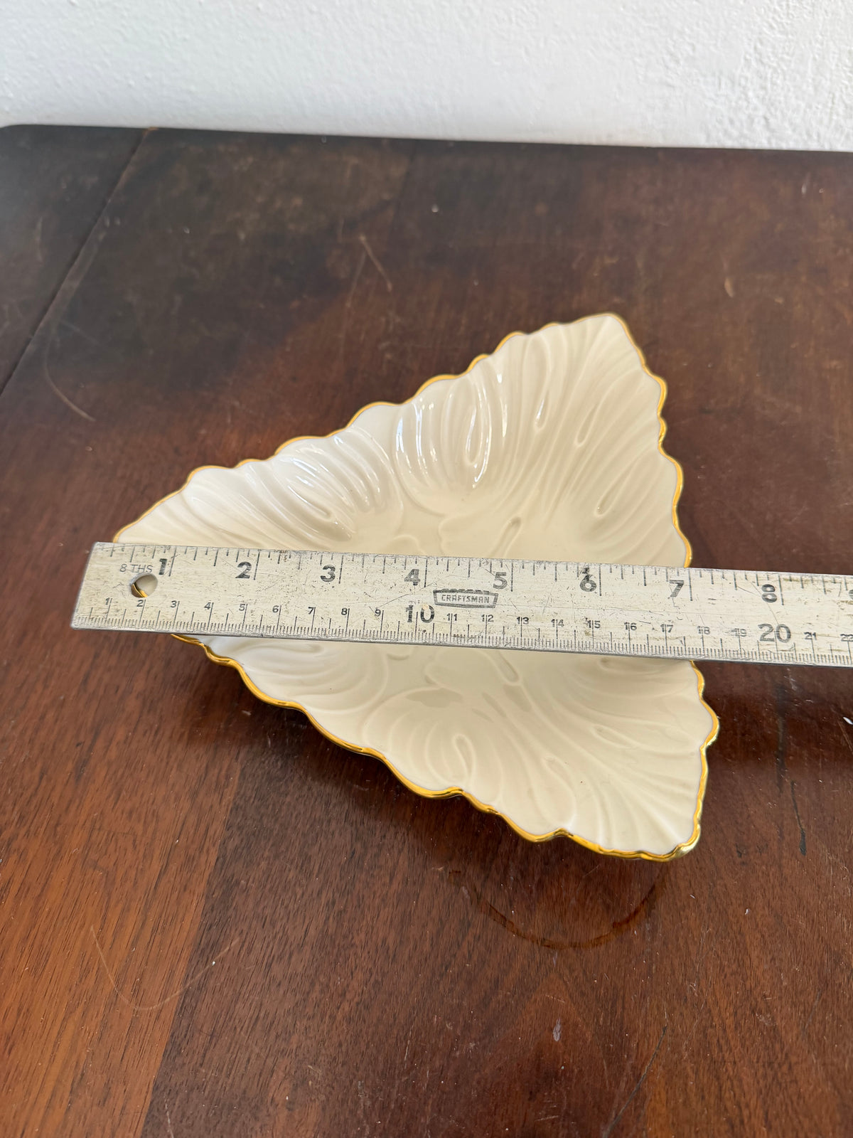 Lenox Triad Collection triangular candy or trinket dish