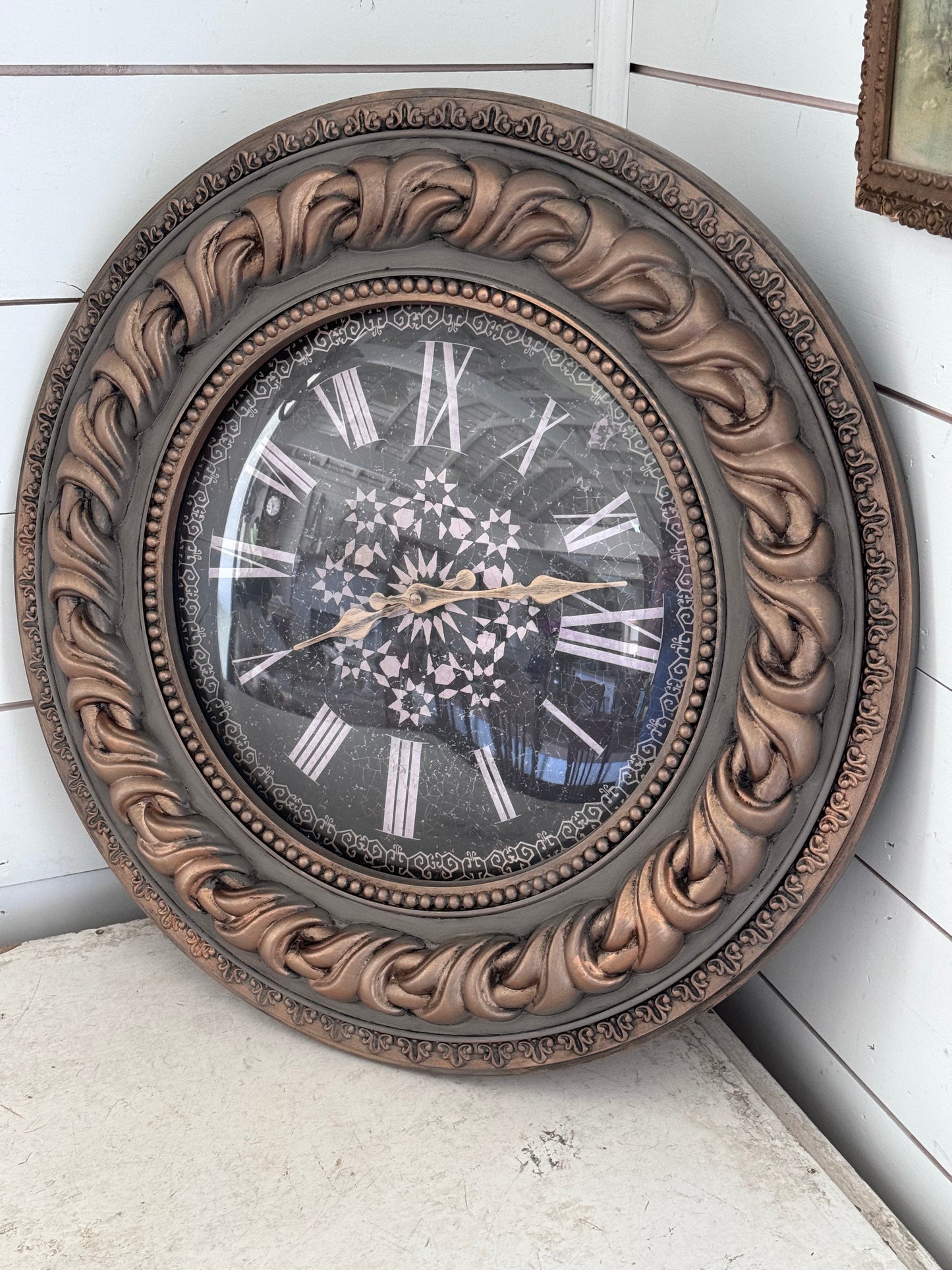 Ornate Clock hand Painted