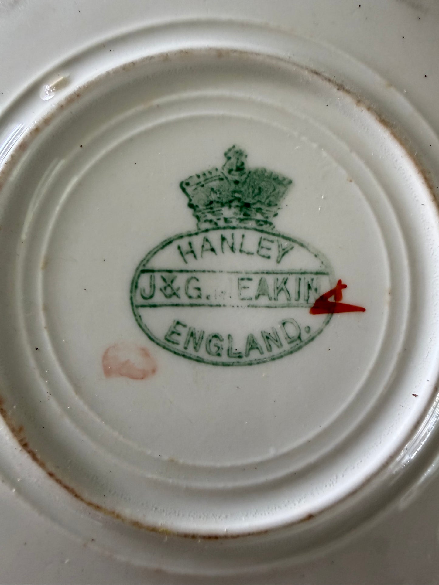 Vintage J & G Meakin Hanley England Dainty Floral Ironstone saicer Plate