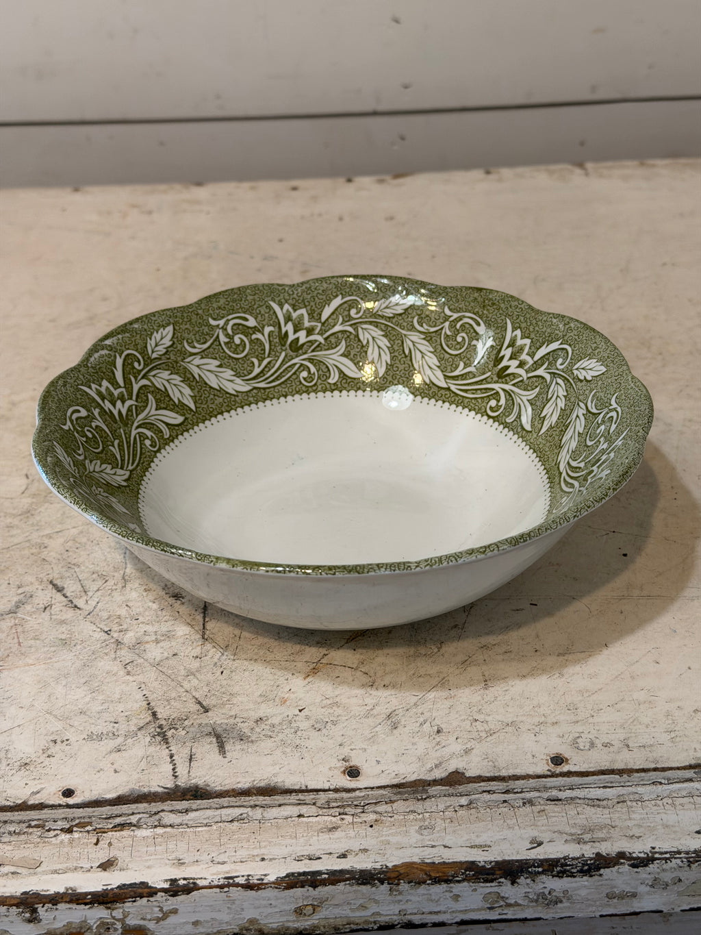 Vintage Ironstone Dishes "Renaissance Green" pattern by J & G Meakin SOLD INDIVIDUALLY