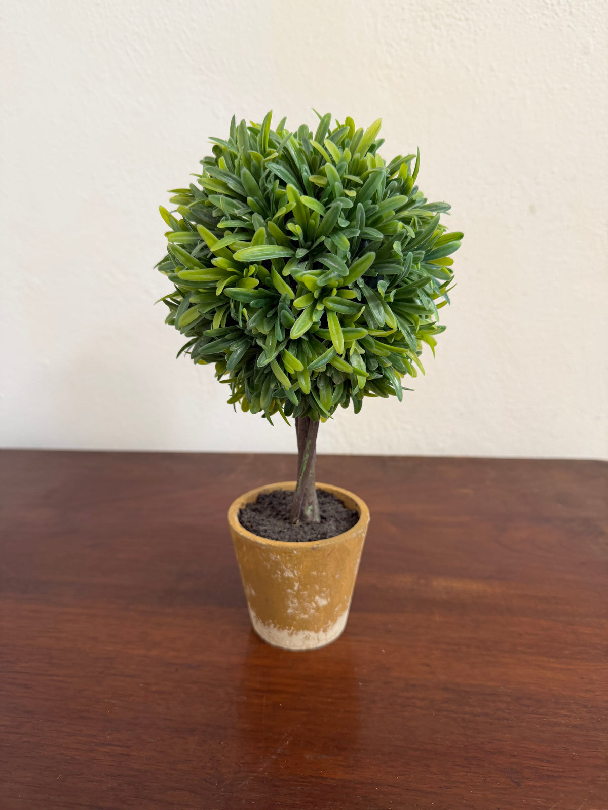 Faux Boxwood topiary 11” tall