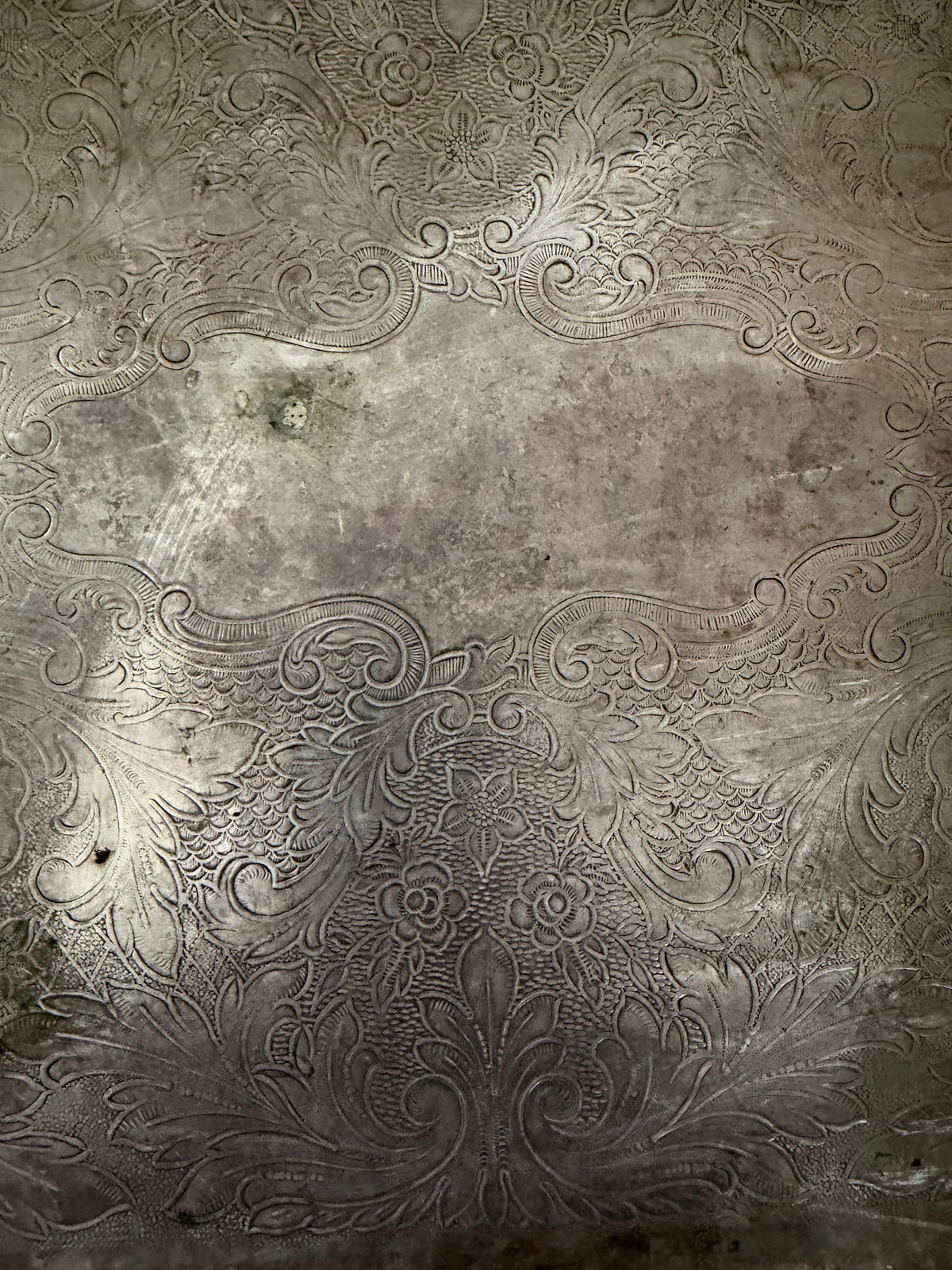 Large Silver Plate Platter