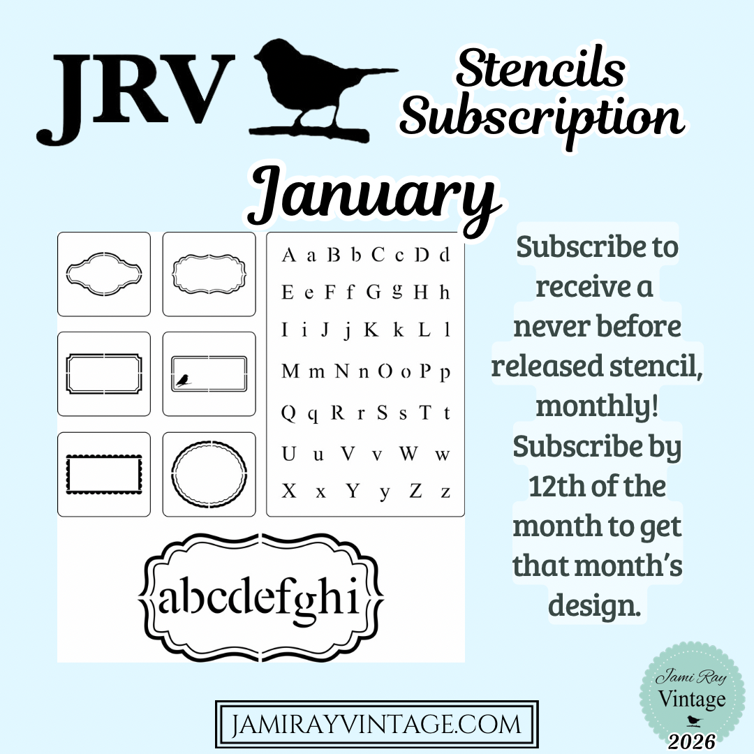 JRV Stencil Subscription | Sign Up by 01/12/26 To Get January 2026 Stencils
