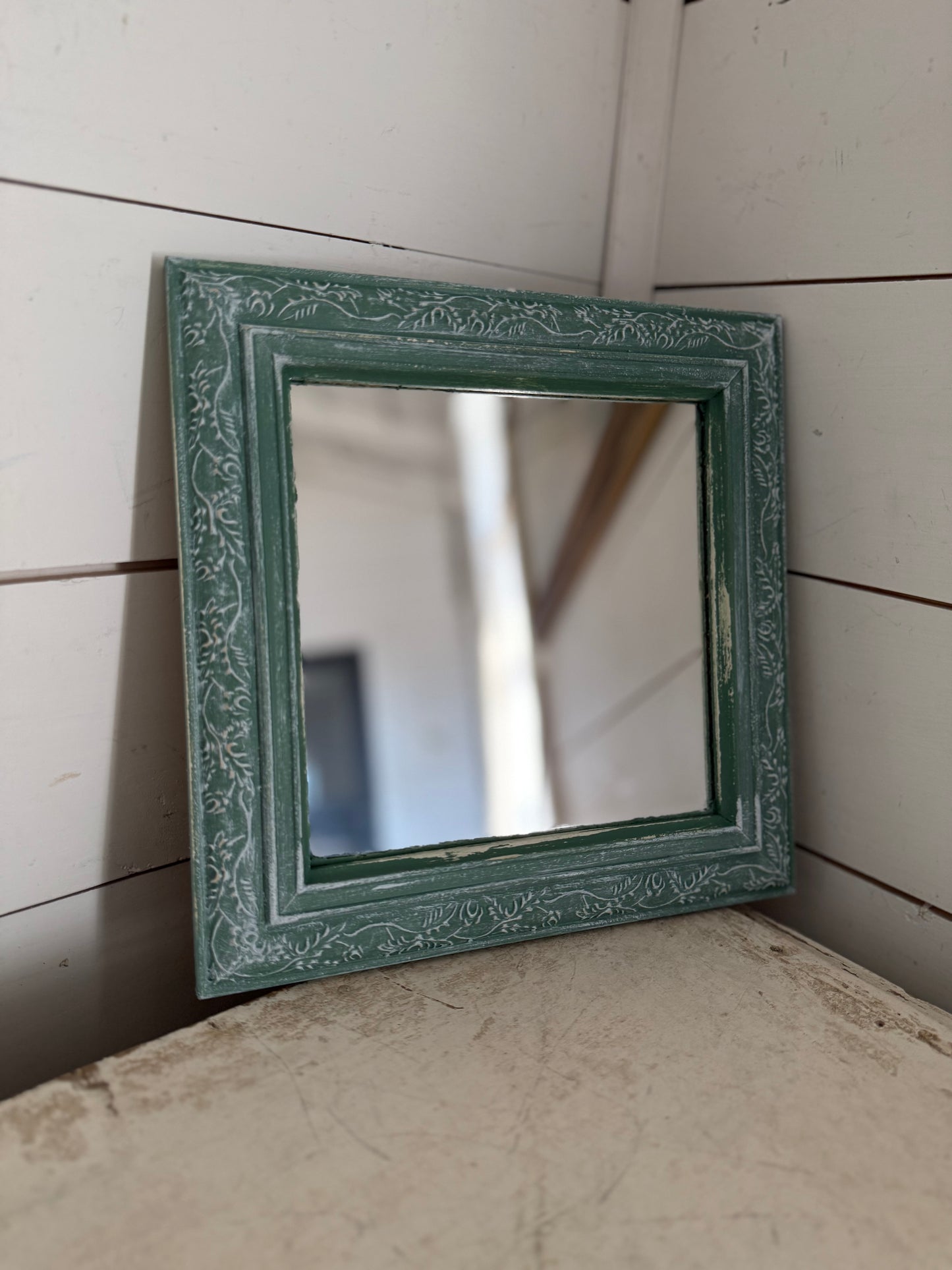 Green Square Mirror