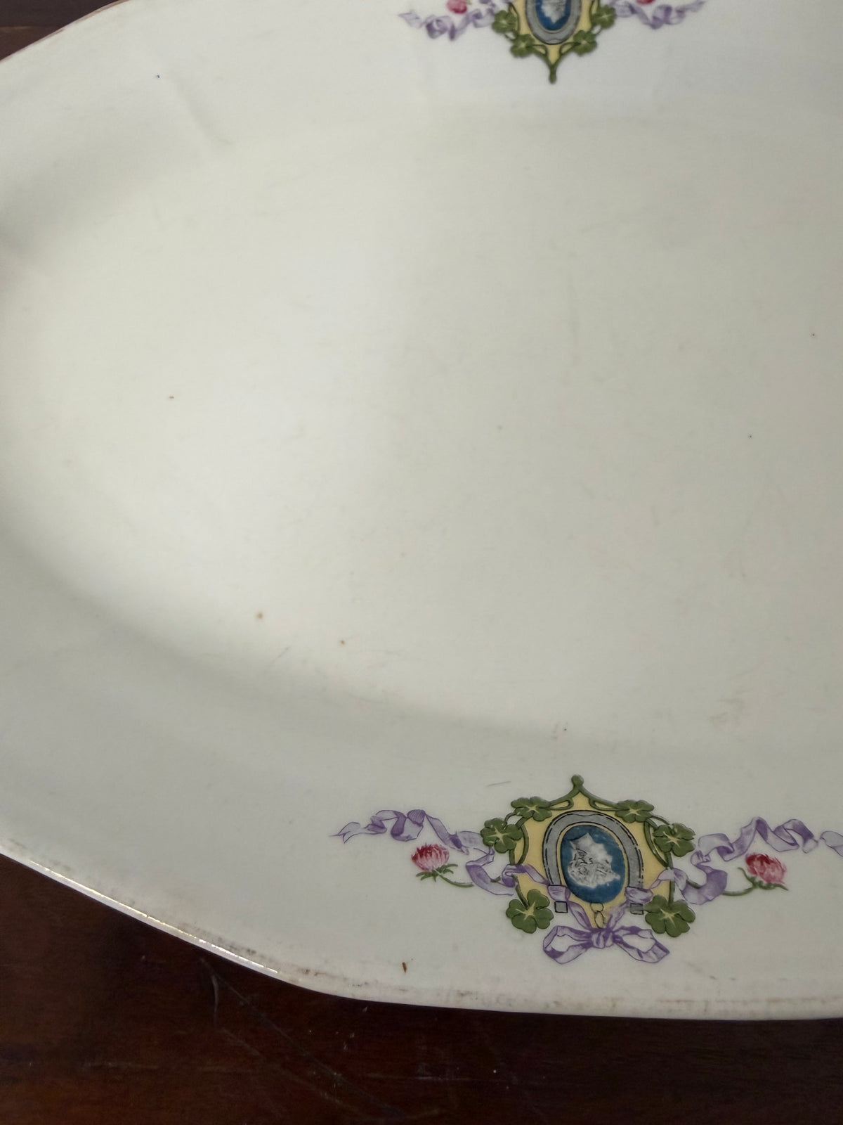 Vintage Atlas Globe China Company Martha Washington Pattern