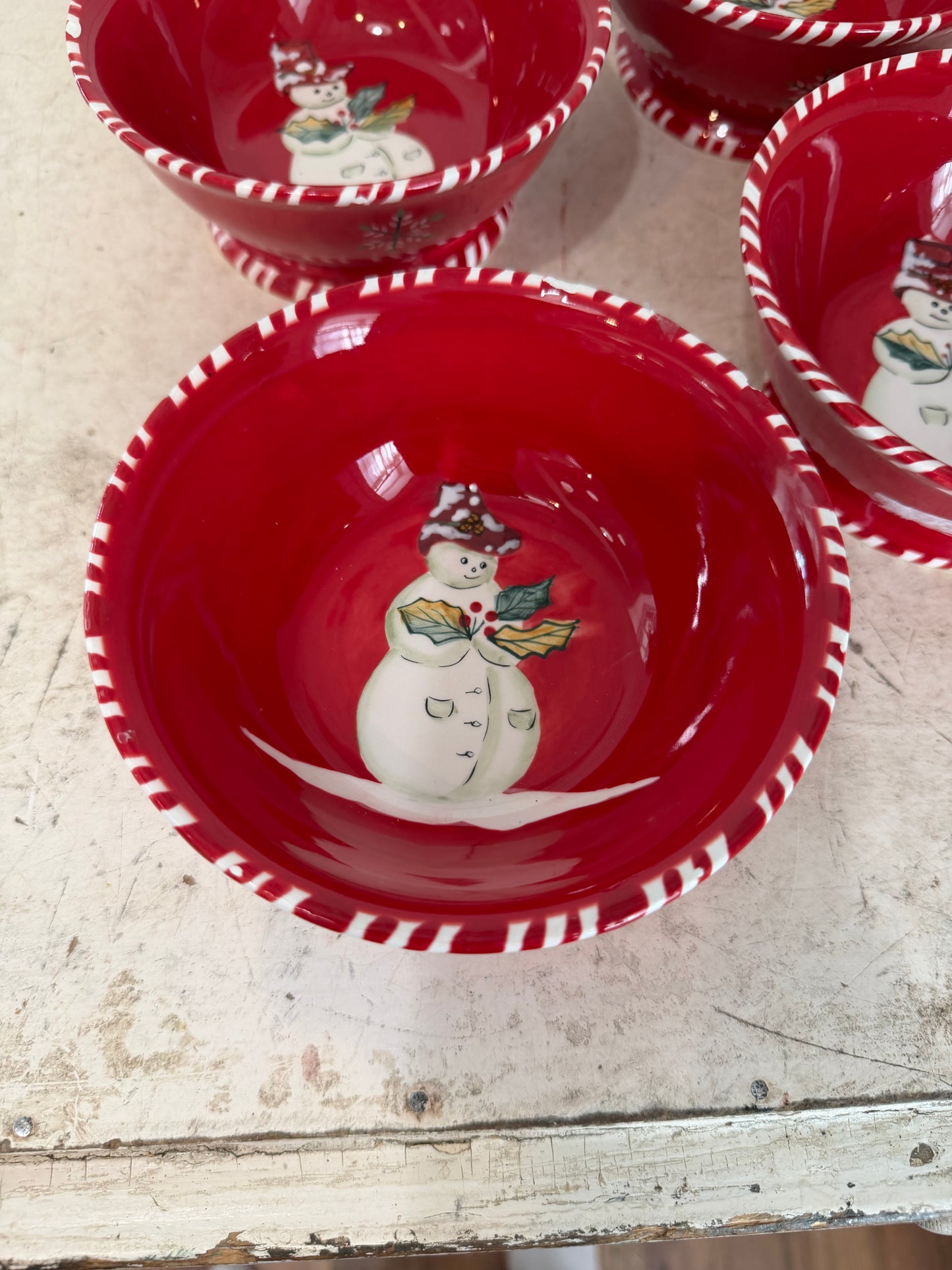Christmas Tracy Porter ~ Jolly Ol' Snowy Snowman Bowls sold individually