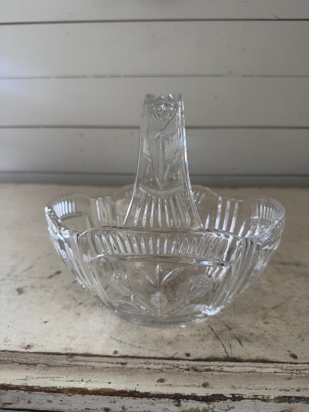 Lead Crystal basket