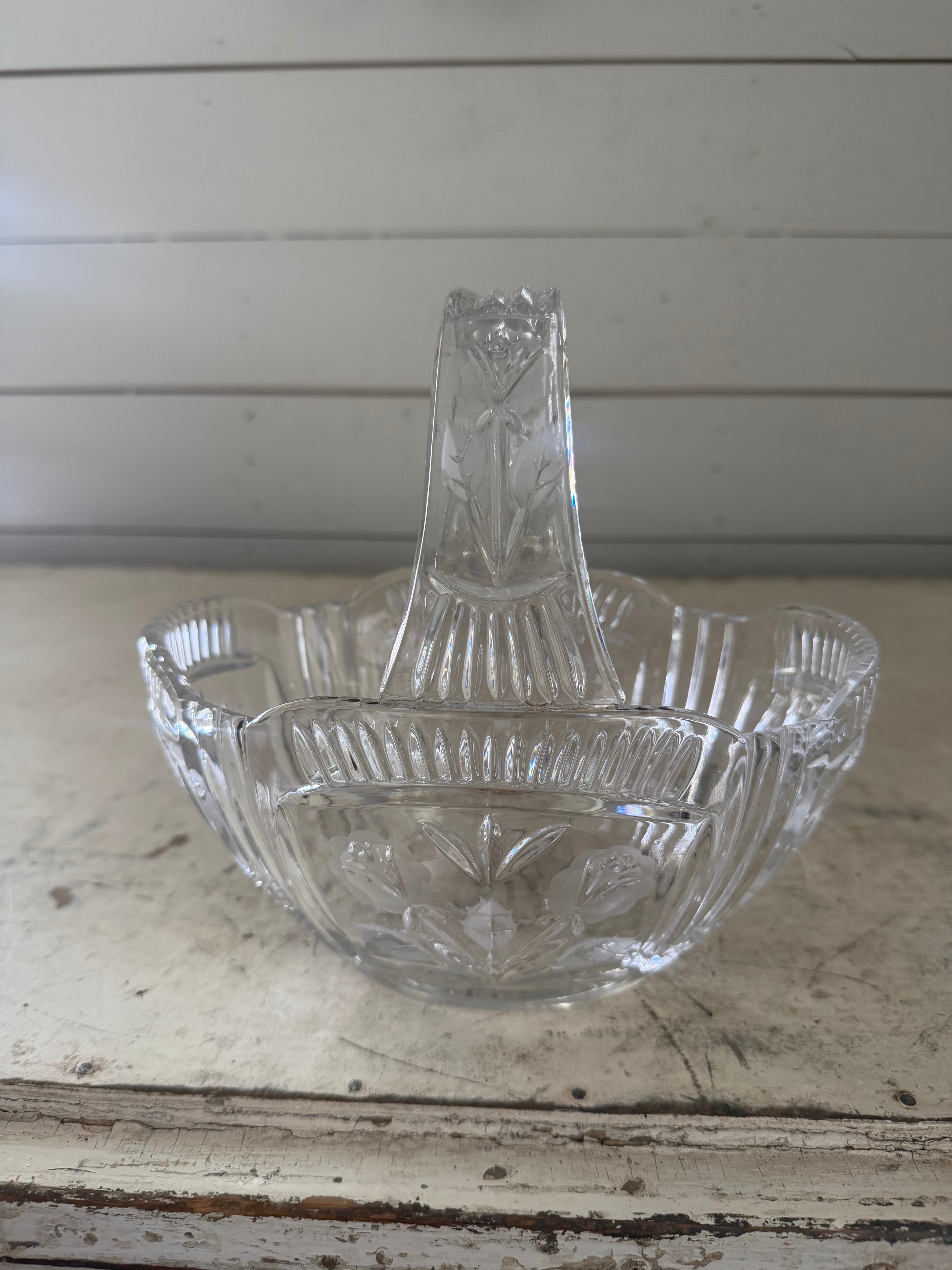 Lead Crystal basket