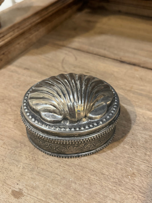 Vintage Silver Plated Shell Trinket Dish