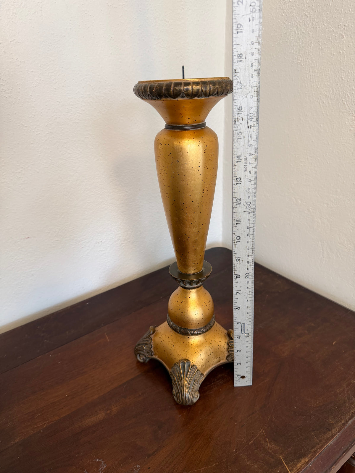 Decorative Pillar Candlestick - Will Get Makeover