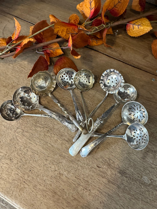 English Victorian Silverplate Sugar shaker spoons sold individually