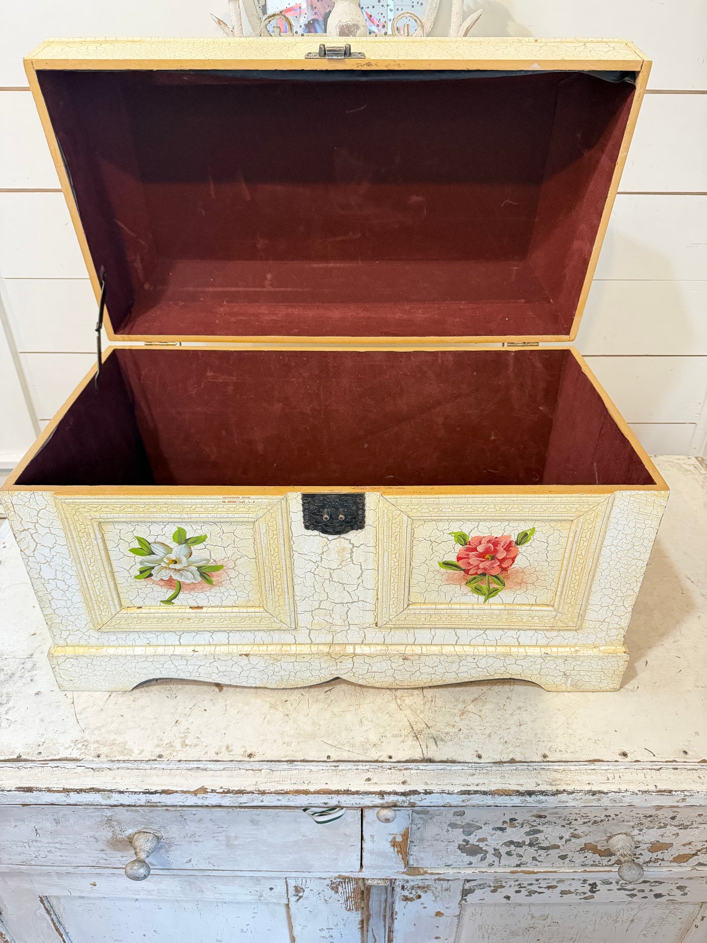 Hand painted trunk will get makeover