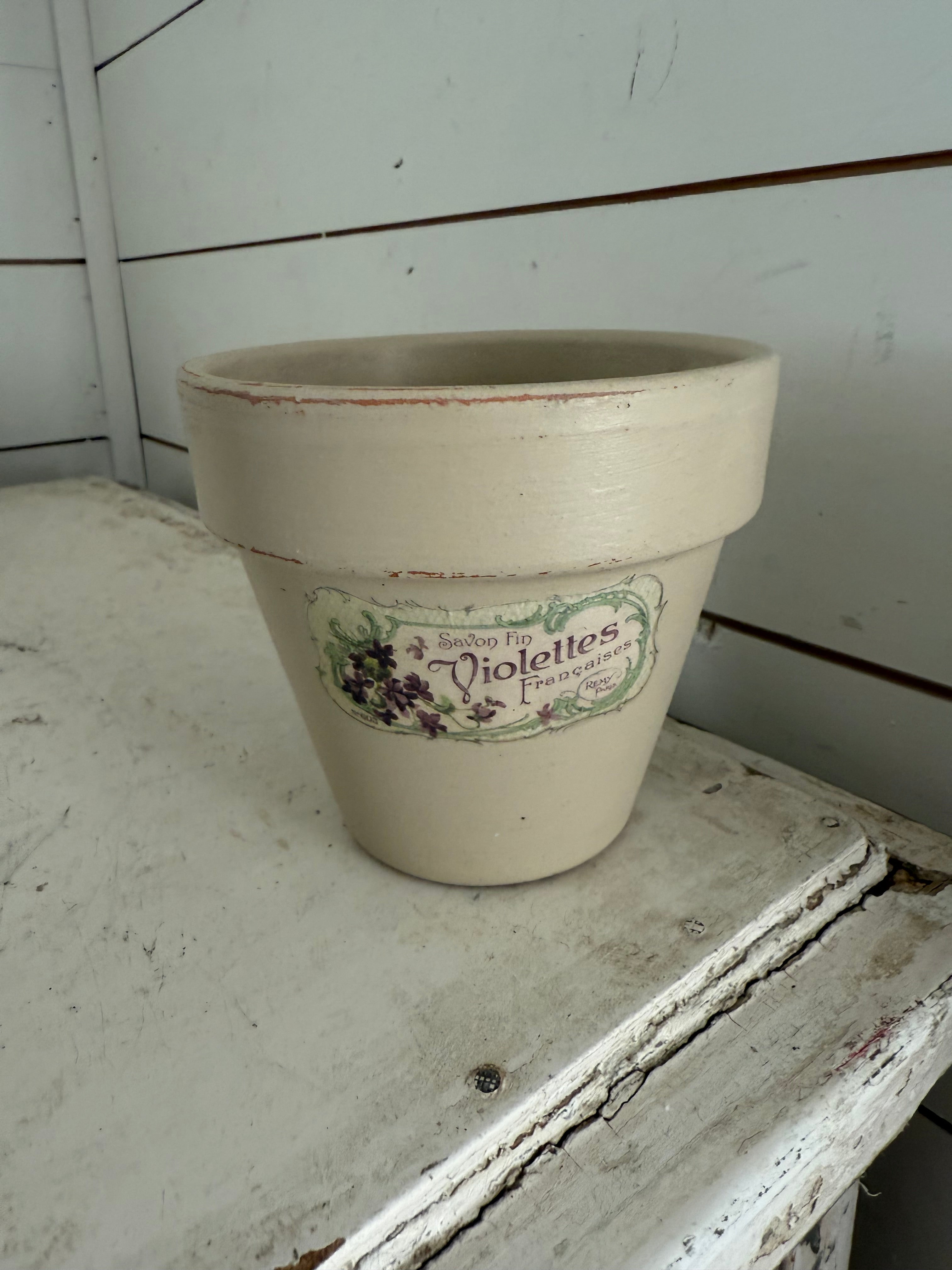 Terracotta Label Pot Sold Individually - Greenery not included