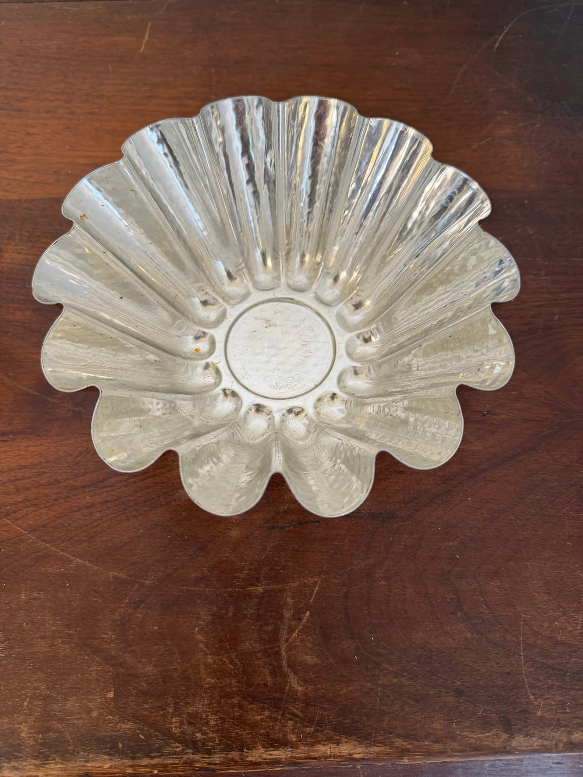 Vintage aluminum tart pan