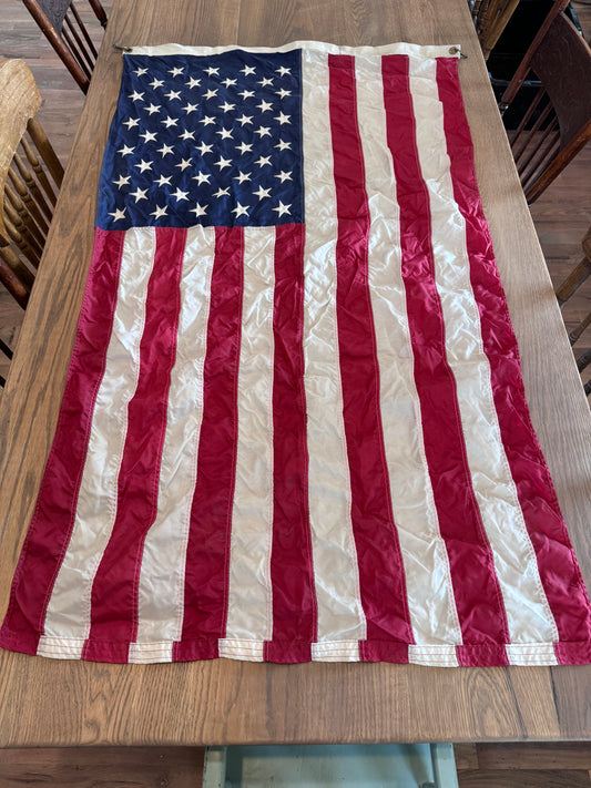American flag with embroidered Stars