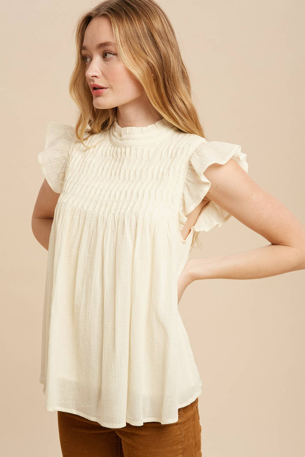 Flutter Sleeve Blouse