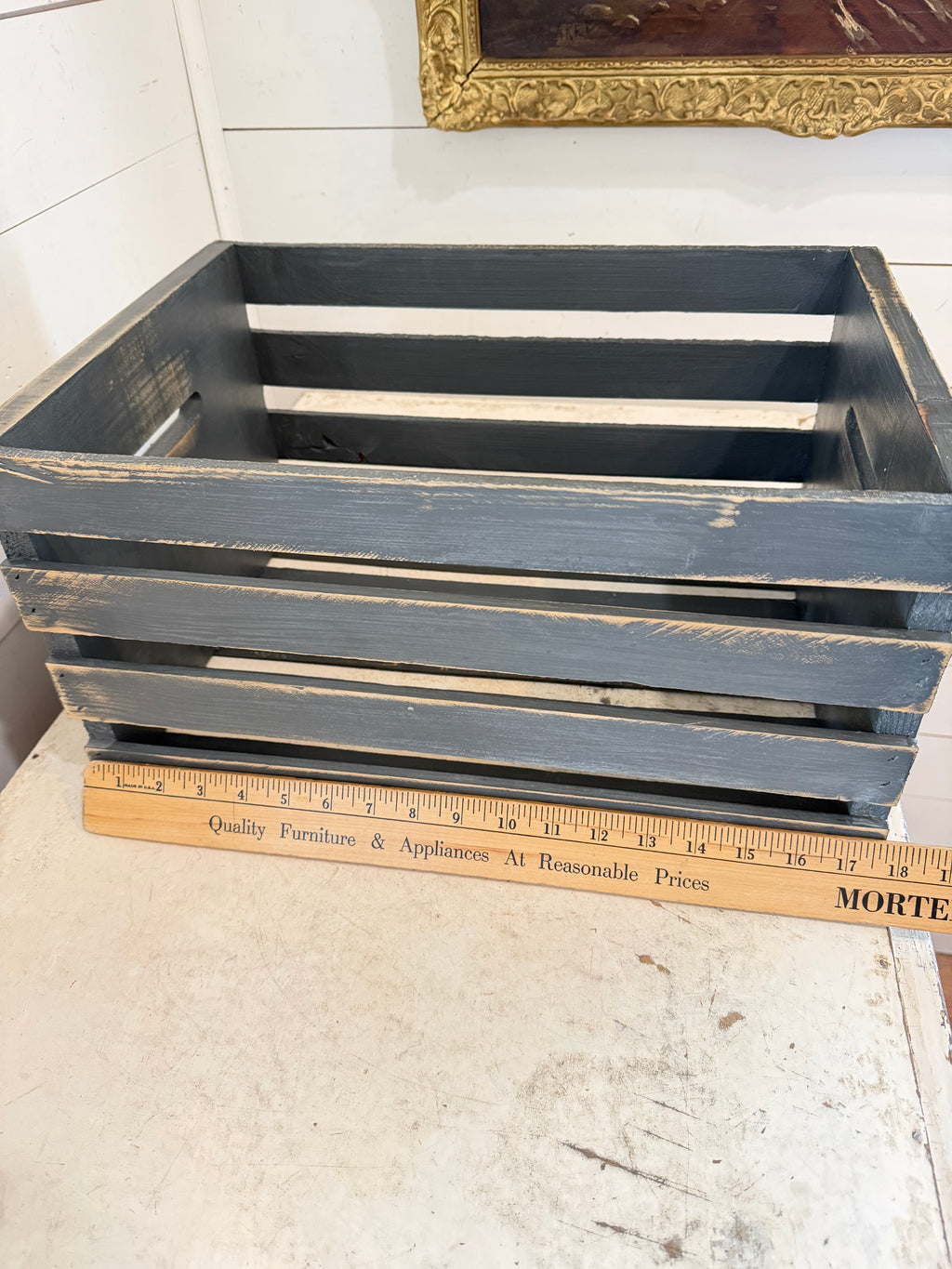 Painted and Stenciled Crate - Sold Individually, Chosen at random