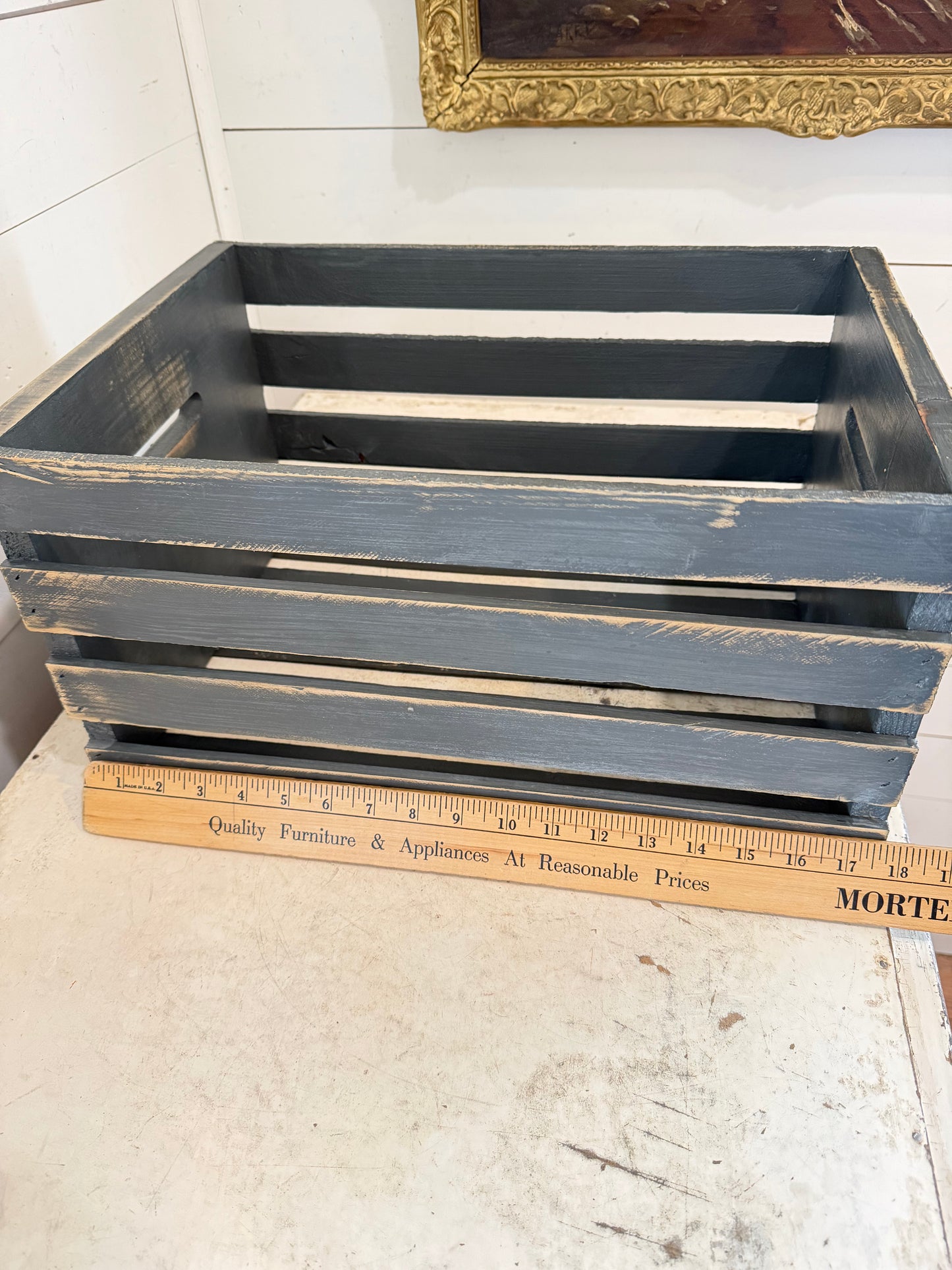 Painted and Stenciled Crate - Sold Individually, Chosen at random