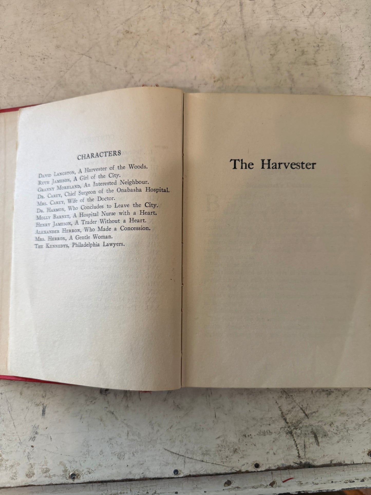 The harvester book