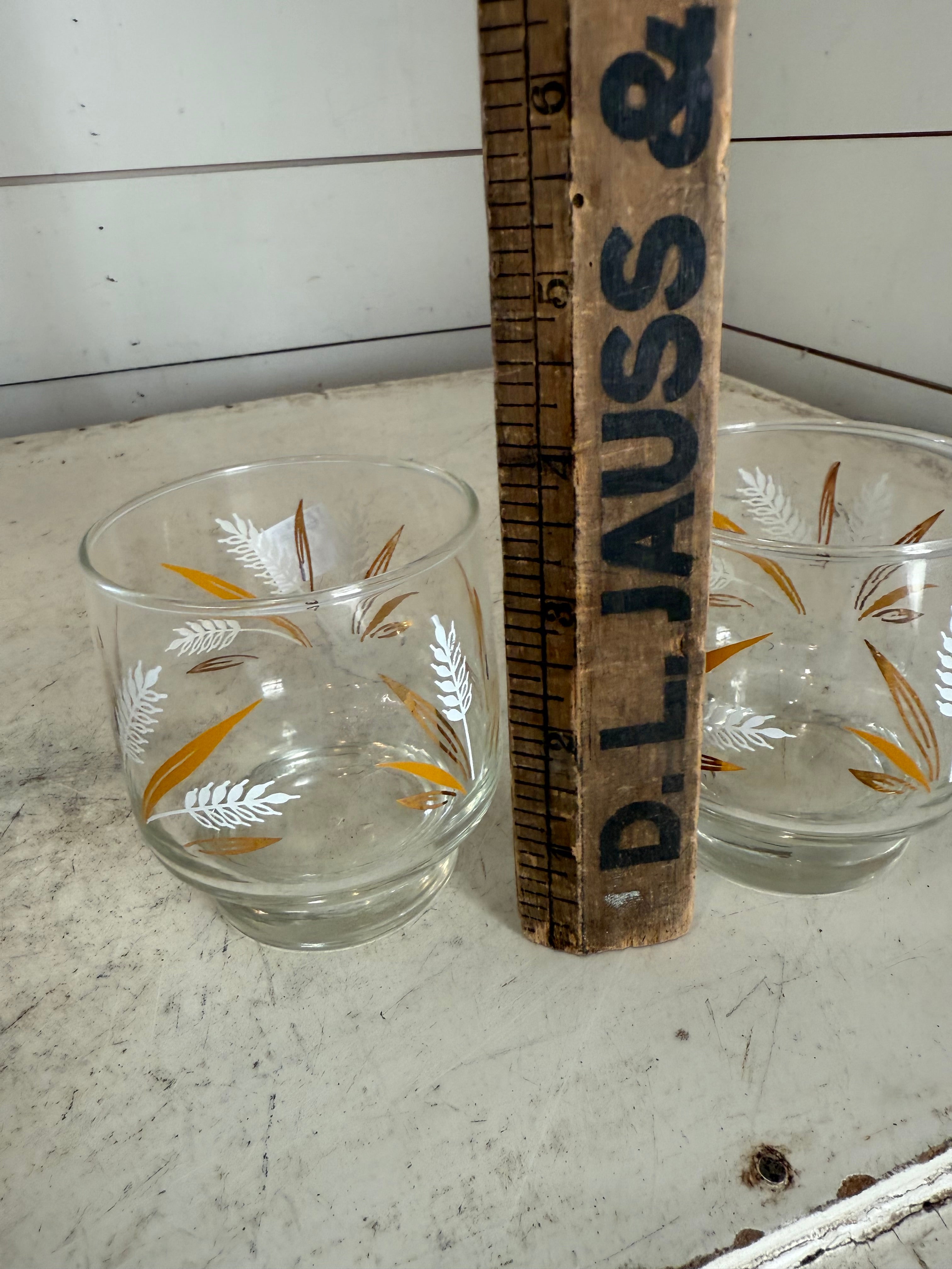 Set of Libby Wheat Glasses