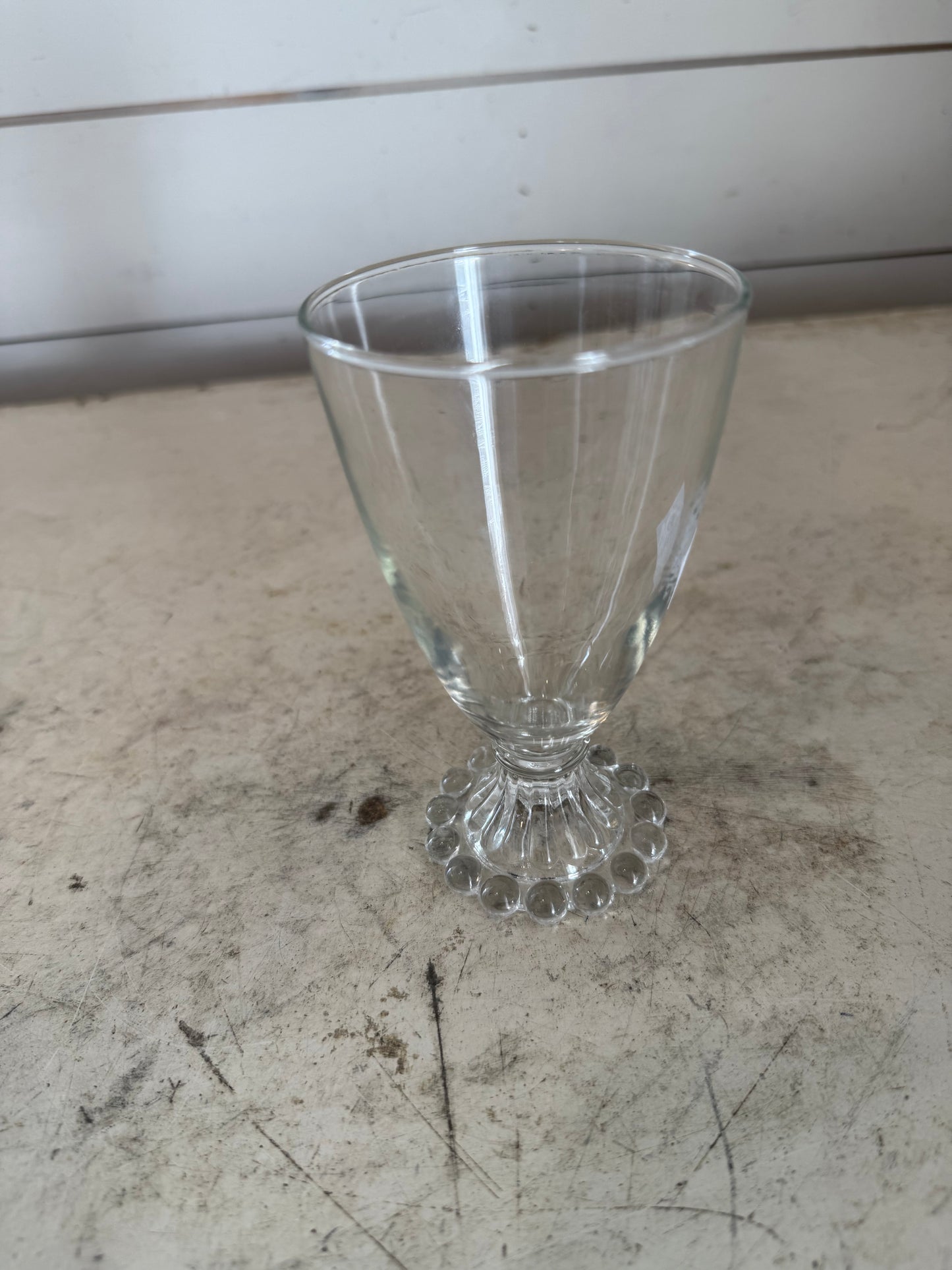 Vintage Anchor Hocking Boopie Clear Goblet