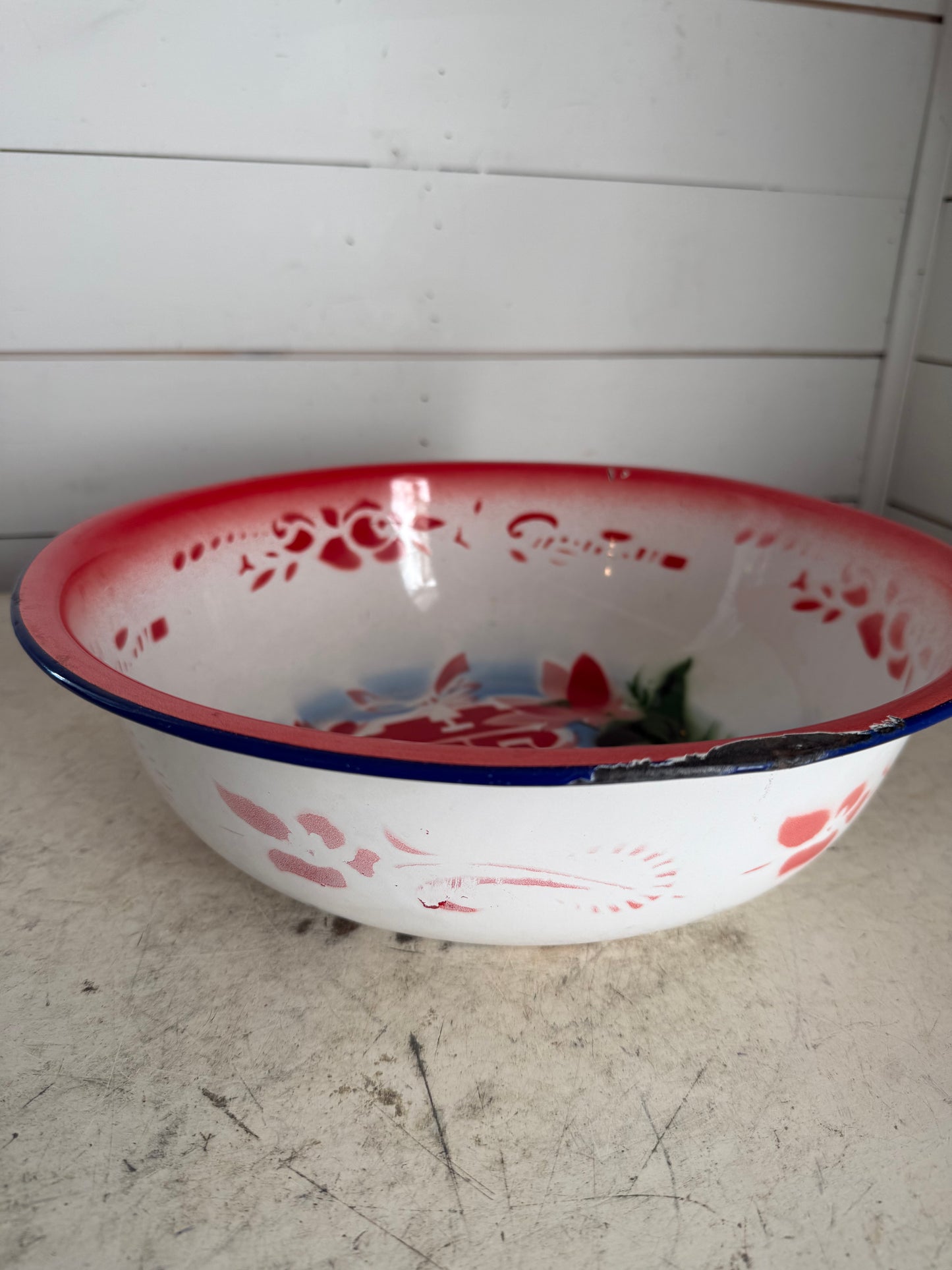 Vintage Washing Basin Enamel