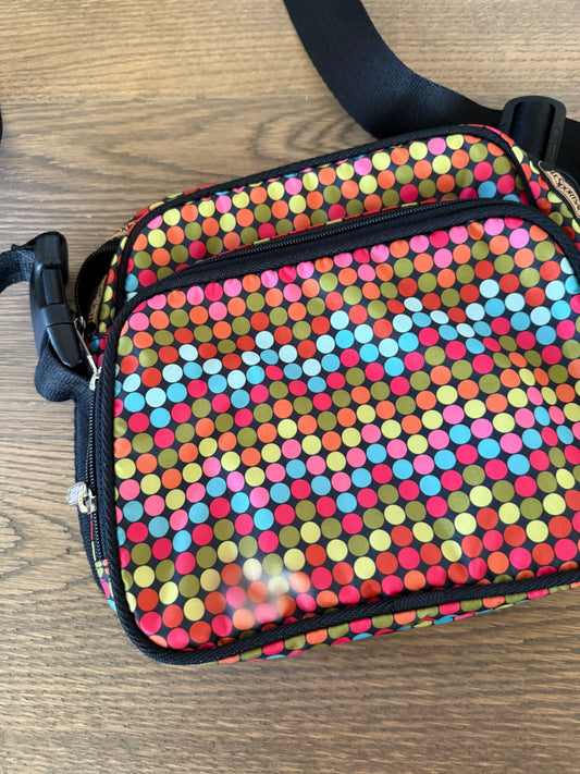 Le Sport Sac Rainbow Polkadot Bag small imperfection as shown