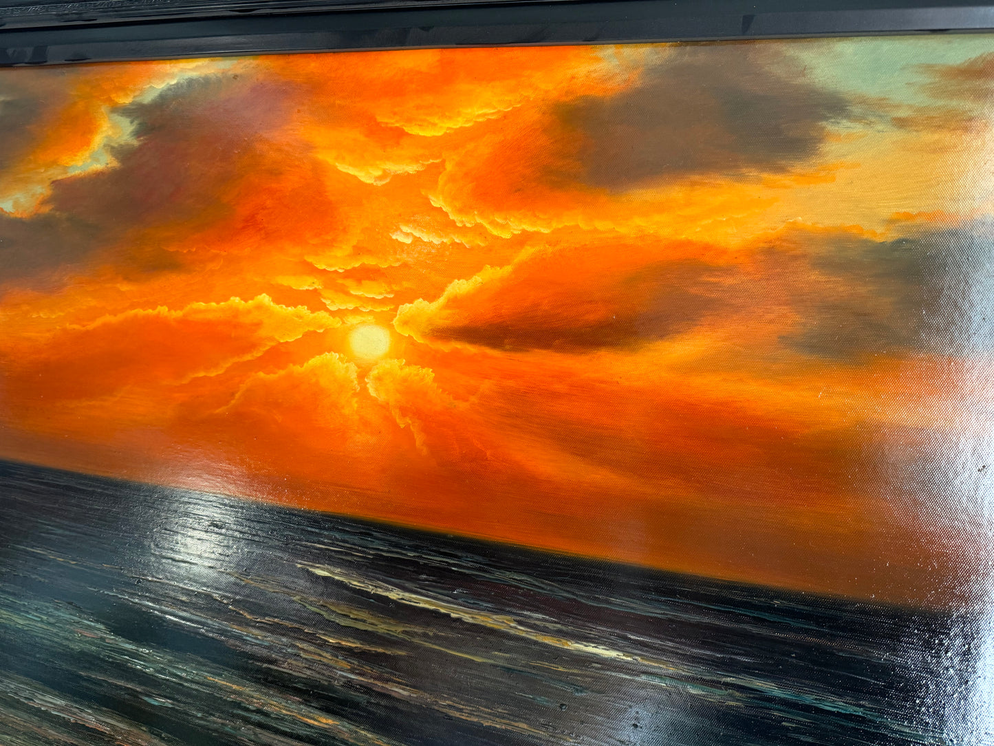 Original Sunset Art canvas is 24x36” Signed