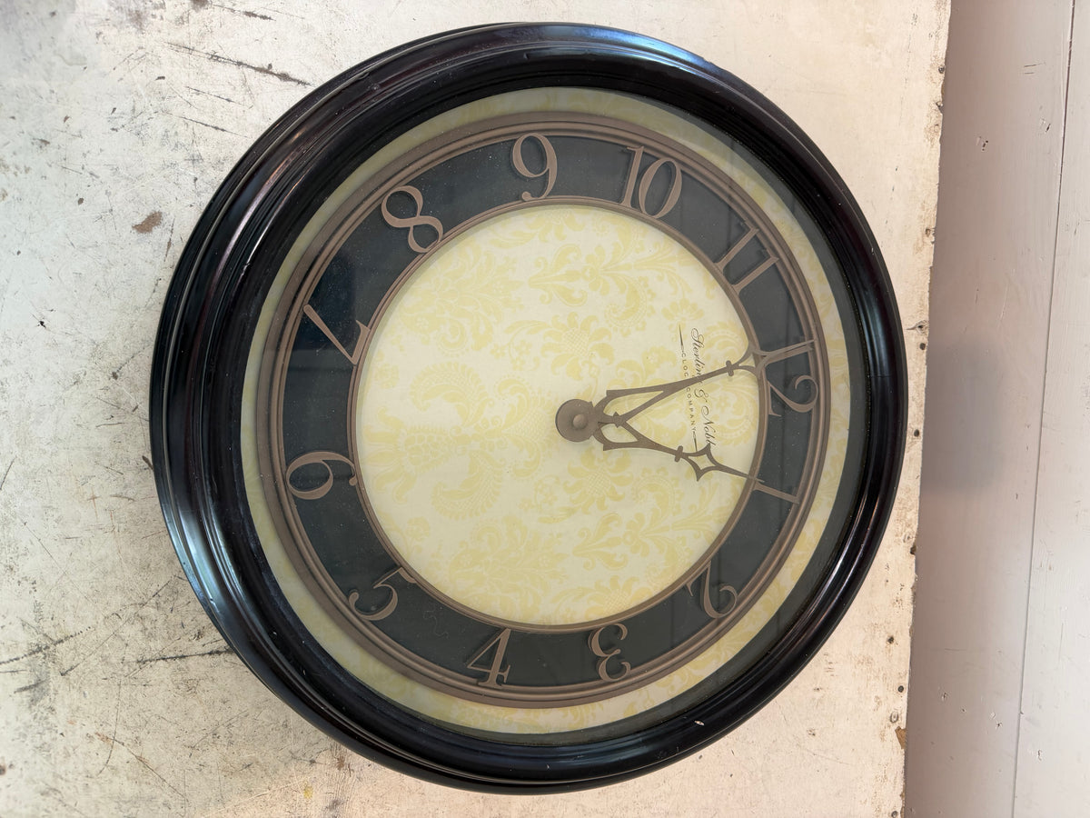 Round clock will have clock removed and get makeover with art