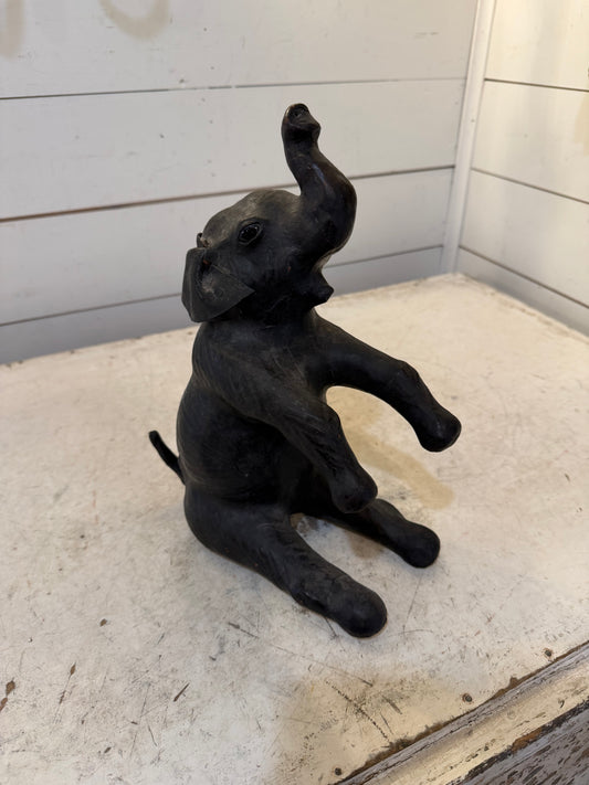 Vintage leather, covered elephant