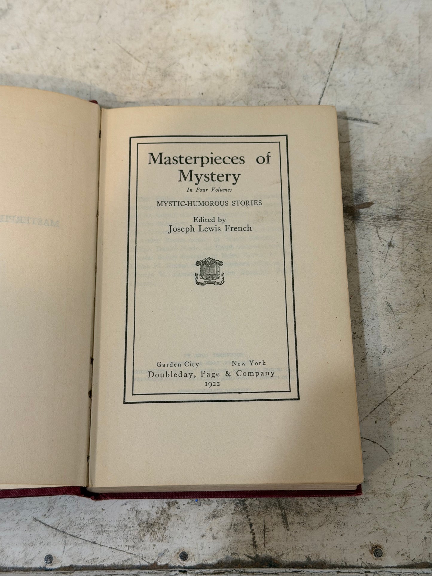 Masterpieces of mystery, Mystic Humorous Stories Book