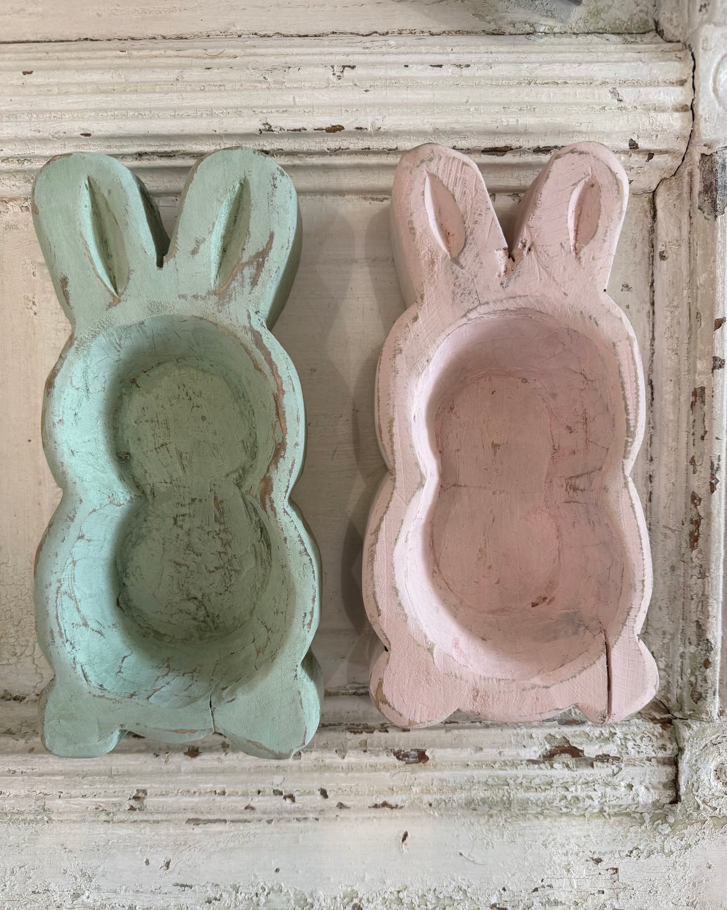 Hand Painted Small Bunny Bowl Dough Bowl Sold Individually