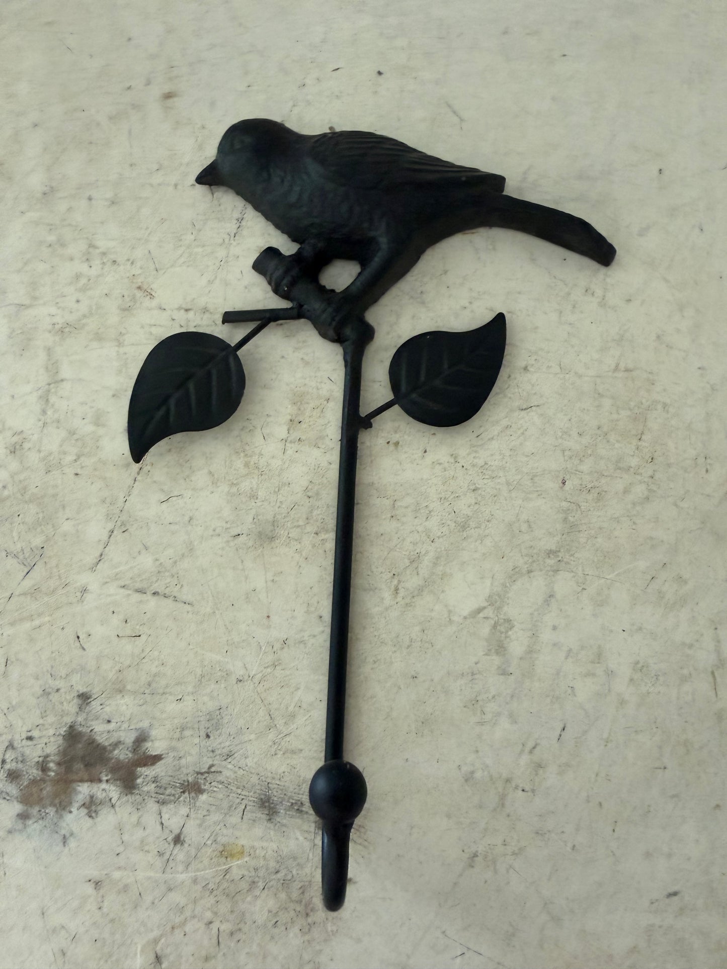 Cast-iron bird hook